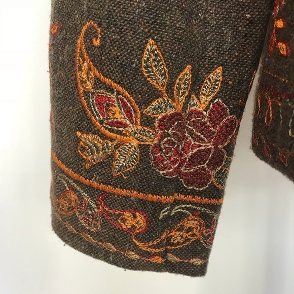 Coldwater creek embroidered jacket/Blazer S - Picture 5 of 8